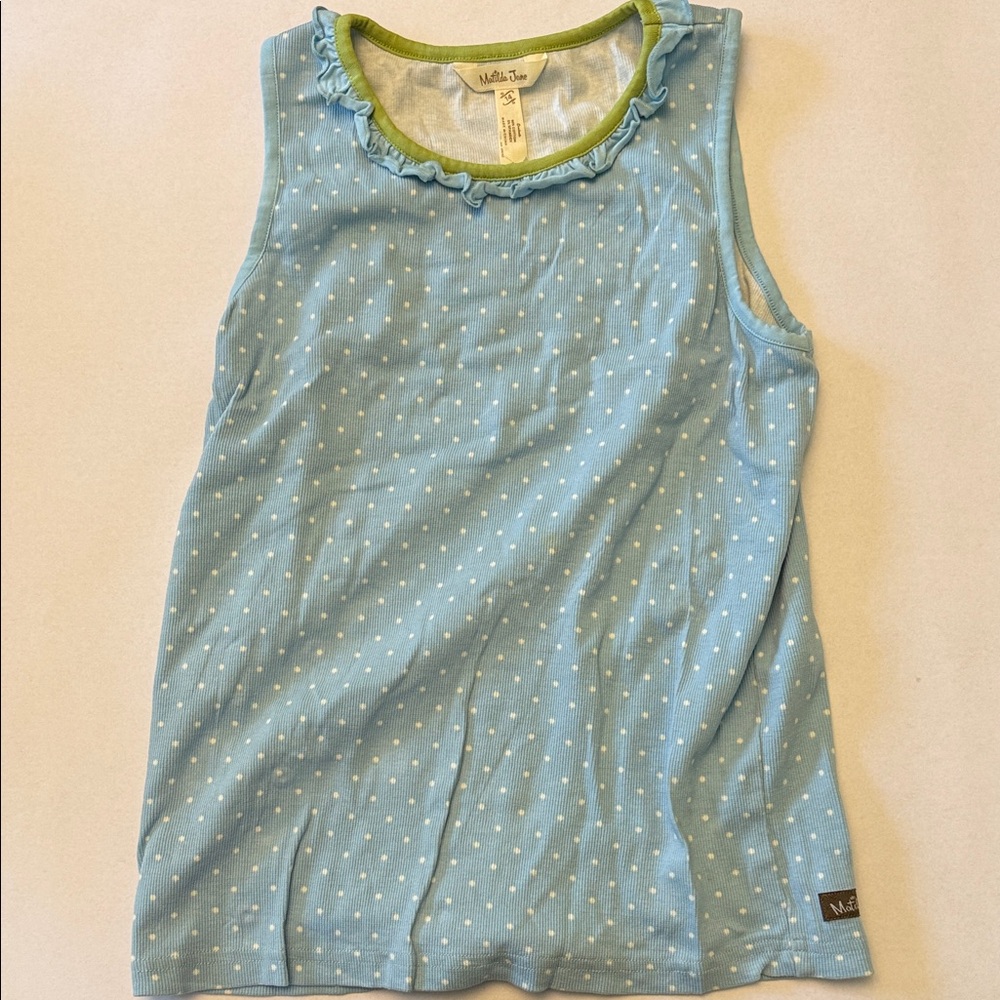 Matilda Jane Light Blue Polka Dot Tank Top